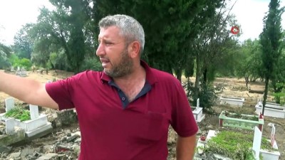 sel felaketi -  Aydın'da mezarlıkları sel vurdu  Videosu
