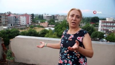 yildirim dustu -  Hatay’da binanın çatısına yıldırım düştü Videosu