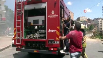 saglik ekibi -  Kağıthane’de korkutan yangın Videosu