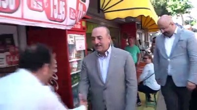 Çavuşoğlu, Maltepe'de esnaf ziyaretinde bulundu - İSTANBUL