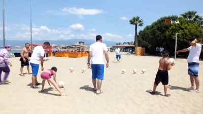 salda -  İtfaiyecilerden plajda etkinlik  Videosu