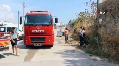 bahce hortumu -  Bodrum’da lüks sitelerin bulunduğu arazide tüp patladı Videosu