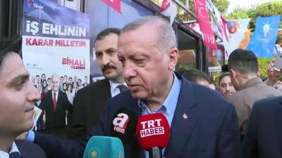 belediye baskanligi -  Cumhurbaşkanı Erdoğan, Hacıosman seçim bürosunu ziyaret etti Videosu