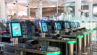 pasaport kontrolu -  İstanbul Havalimanı’nda pasaporttan hızlı geçiş sistemi başladı  Videosu