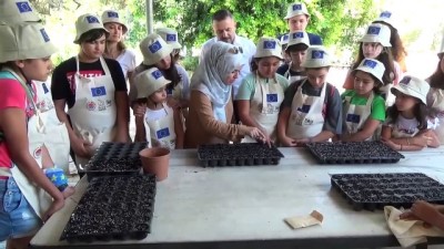 evrese - Mersin'de çocuklar için tarım kampı  Videosu