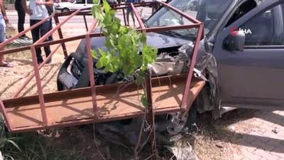  Fethiye’de 1’i çocuk 6 kişinin yaralandığı kaza kamerada