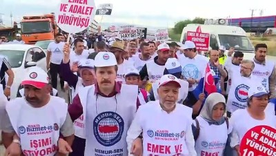 basin mensuplari - 'Emek ve Adalet Yürüyüşü' - ANKARA  Videosu