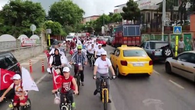 bisiklet - Gençler, Binali Yıldırım için pedal çevirdi - İSTANBUL  Videosu