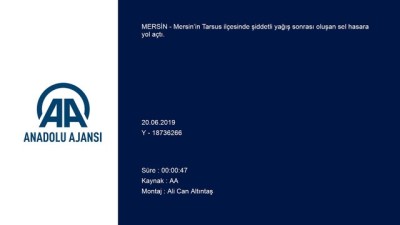 dere yatagi - Mersin'de şiddetli yağış Videosu