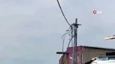elektrik kablosu -  Sultangazi’de elektrik kabloları böyle patladı Videosu