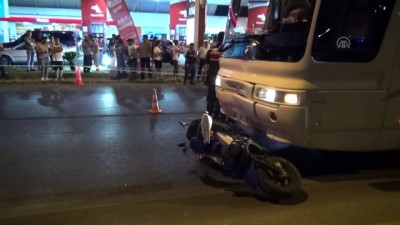 tur otobusu - Tur otobüsü motosikletle çarpıştı: 1 ölü - ANTALYA  Videosu
