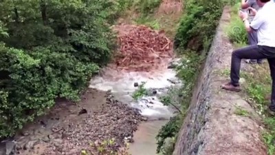 Yomra'da taşkın anı - TRABZON