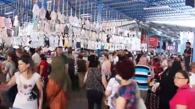 nani - Edirne'de alışveriş yoğunluğu  Videosu