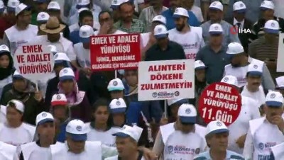 masumiyet -  Emek ve Adalet Yürüyüşü'nde sendikalılar CHP Genel Merkezi'ne yaklaştı Videosu