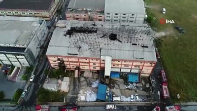 yangin faciasi -  Büyükçekmede'ki yangın faciası havadan görüntülendi  Videosu