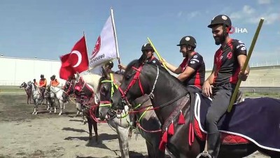 esenli - Erzurum’da cirit heyecanı başladı Videosu
