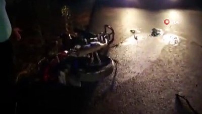 amator kamera -  Otomobil ile motosiklet çarpıştı: 1 ölü, 1 yaralı Videosu