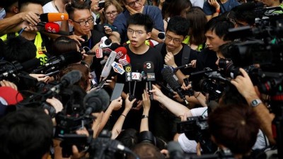 Hong Kong: Şemsiye hareketi aktivisti Wong hapisten çıkar çıkmaz protestolara katıldı