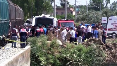 tren kazasi - Yük treni servis minibüsüne çarptı: 1 ölü, 8 yaralı (5) - MERSİN Videosu