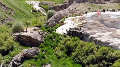 kervan -  Başkale travertenlerine yerli turist akını  Videosu