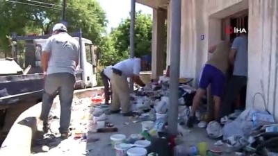 cop ev -  - KKTC’de çöp eve belediye çalışanlarından müdahale Videosu