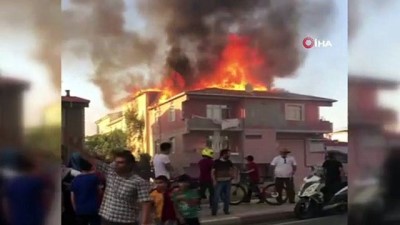  Sultanbeyli Battalgazi Mahallesi'nde bir apartmanın çatısı yanıyor. Olay yerine çok sayıda itfaiye ekibi sevk edildi.