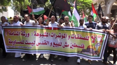 islam - Bahreyn Çalıştayı protesto edildi - GAZZE Videosu