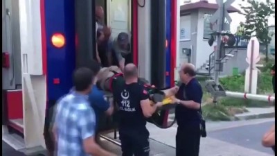 yolcu treni - Trenin çarptığı kişi yaralandı - TEKİRDAĞ Videosu