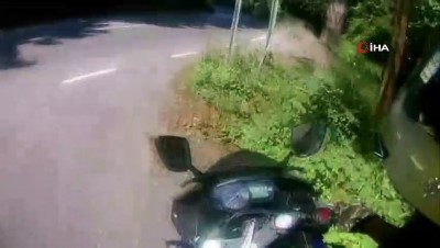 cakilli -  Sarıyer’de motosikletli gencin kazası kamerada  Videosu