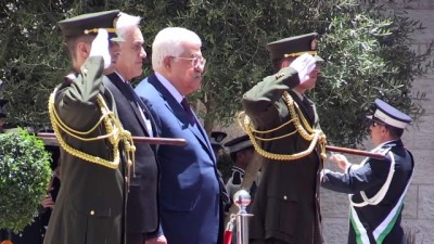 resmi karsilama - Şili Devlet Başkanı Sebastian Pinera Filistin'de - RAMALLAH  Videosu