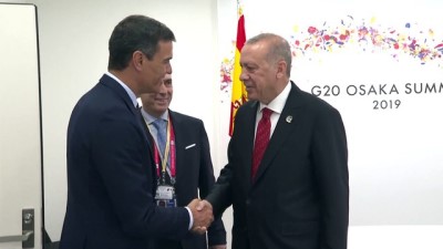 ispanya - Cumhurbaşkanı Erdoğan, İspanya Başbakanı Sanchez ile görüştü - OSAKA  Videosu