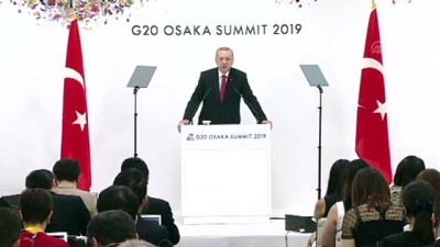 insan haklari - Cumhurbaşkanı Erdoğan: 'İnsan hakları konusunda diğer ülkelere karne düzenleyen gelişmiş Batılı devletler temel insanlık sınavından maalesef geçemedi' - OSAKA  Videosu