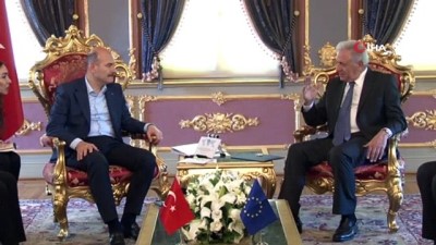 multeci -  İçişleri Bakanı Süleyman Soylu, AB Komiseri Avramopoulos'u kabul etti Videosu