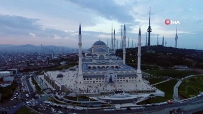 bayram namazi -  Büyük Çamlıca Camii ilk bayram namazında havadan görüntülendi  Videosu
