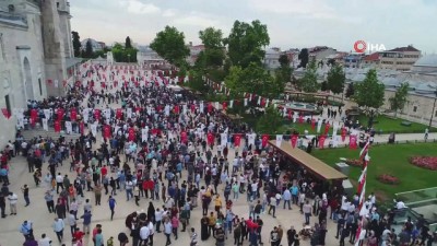 bayram namazi -  Fatih Caminde bayram namazı havadan görüntülendi  Videosu