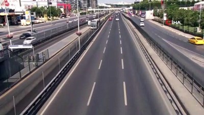 kirkoy -  İstanbul’da yollar bayram etti, boş kalan yollar havadan görüntülendi  Videosu