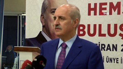 polis -  Numan Kurtulmuş’tan Ekrem İmamoğlu açıklaması: “Bu hadsizliği ve saygısızlığı telafi etmek CHP heyetine düşer” Videosu