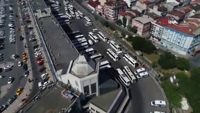 otobus firmasi -  15 Temmuz Demokrasi Otogarında dönüş yoğunluğu havadan görüntülendi Videosu