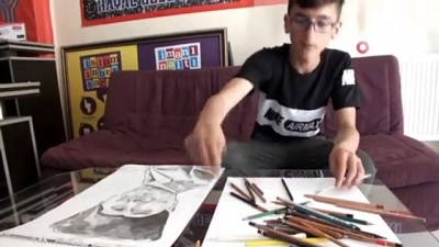 resim atolyesi -  Malazgirtli küçük ressam yaptığı resimler ile büyülüyor Videosu