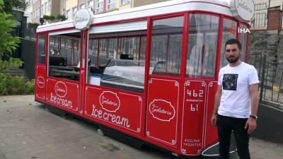 minyatur -  Uçak, gemi, tren, araba derken şimdi de ilk kez bir tramvay bir restoran bahçesine konuşlandırıldı  Videosu