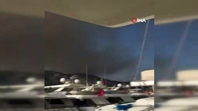 siddetli ruzgar -  Dalaman’da orman yangını Videosu