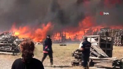 besi ciftligi -  Manisa ot yangını palet fabrikasını küle çevirdi Videosu