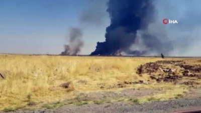 kuyular -  Suriye’de anız yangını petrol kuyularına sıçradı Videosu