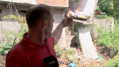 saganak yagmur -  Yol genişleme çalışmasının ardından yağan şiddetli yağmur evi yıktı  Videosu
