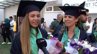 mezuniyet -  Aynı bölümde okuyan anne-kız derecelerle mezun oldu  Videosu