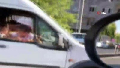 tehlikeli yolculuk -  Trafikte tehlikeli yolculuk kamerada  Videosu