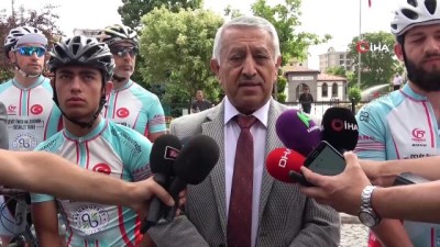 bisiklet turu - Profesyonel bisikletçiler Ömer Halis Demir’in mezarına doğru yola çıktı  Videosu