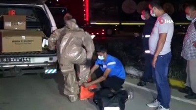  D-100 Karayolunda kimyasal atık alarmı 