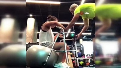 serebral palsi hastasi -  Serebral palsi hastasına spor salonunda egzersiz yaptırılmasına fizyoterapistlerden tepki  Videosu