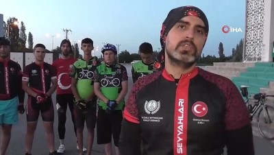 bisiklet -  Bisiklet tutkunları 251 şehit için 251 kilometre pedal çeviriyor  Videosu